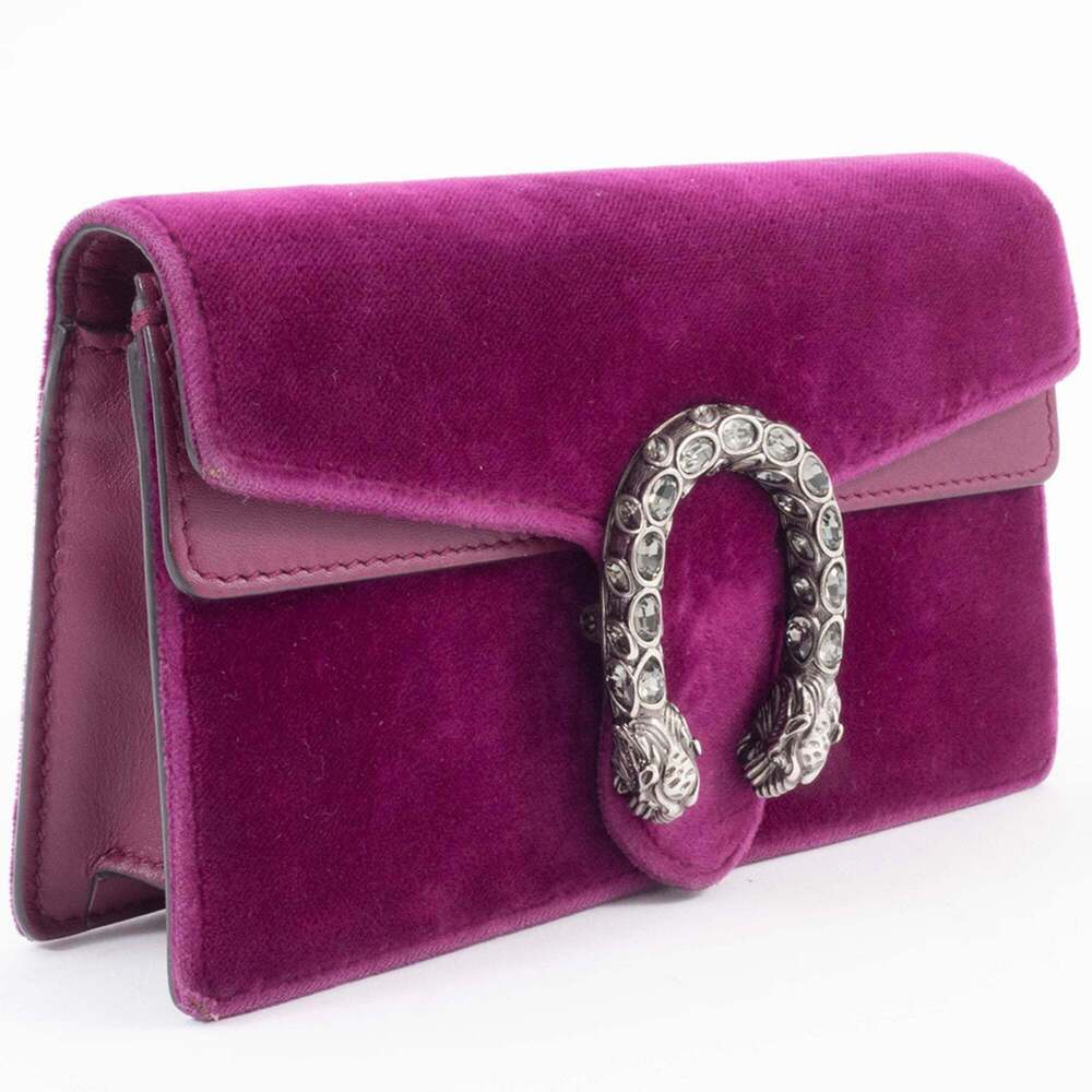 GUCCI Purple Leather Shoulder Bag - Picture 8 of 16
